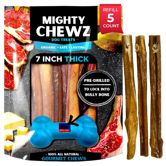 7" Thick Bully Sticks - Refill Pack