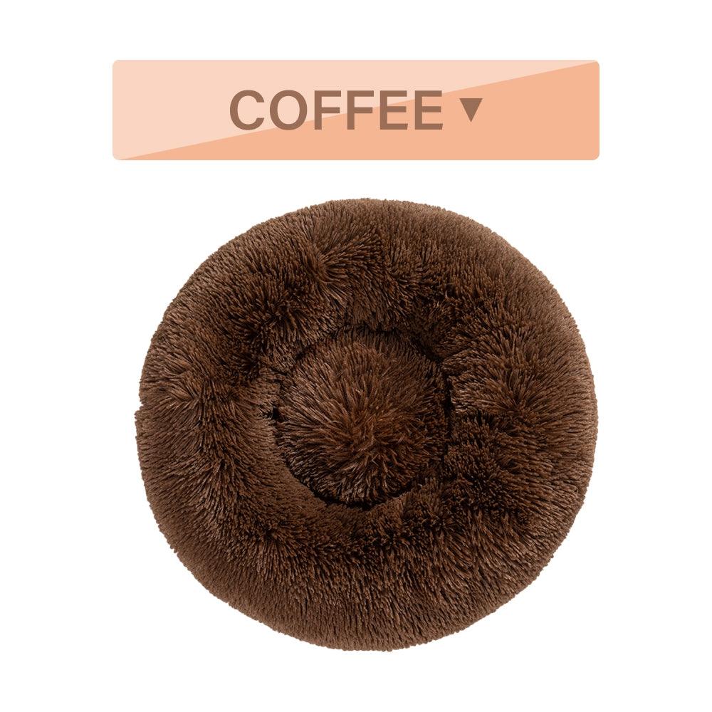 The Snugglepaws Plush Donut Pet Bed: Luxuriously Cozy Haven For Dogs And Cats
