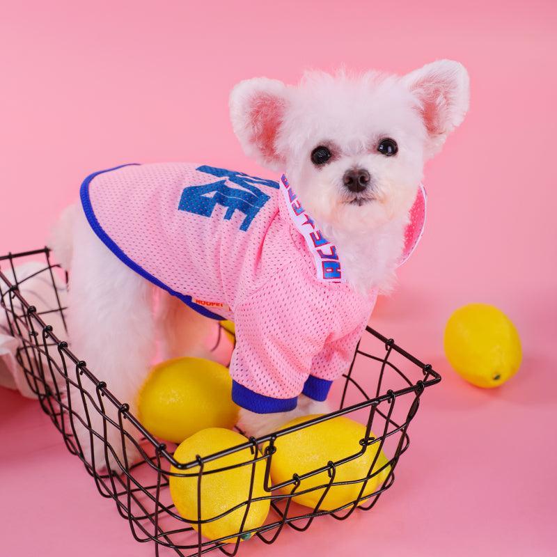 Breathable Mesh Hooded Dog Vest - Stylish Summer Shirt For Small Dogs